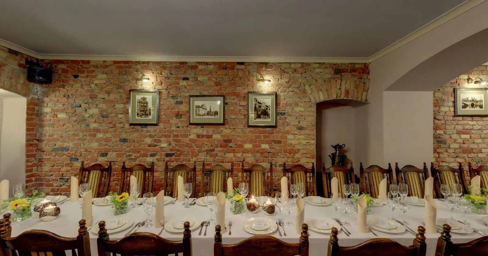 Widok z wirtualnego spaceru: sala weselna w Restauracji Monidło, Poznań