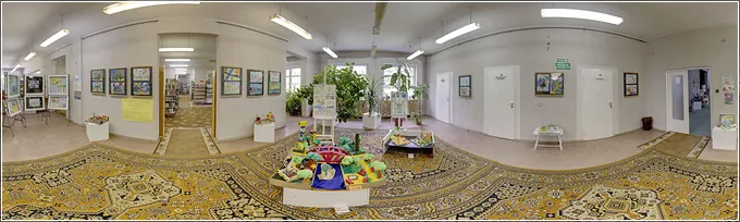 Biblioteka Publiczna Filia nr 2 - wystawa, Głogów - wirtualna wycieczka 360°